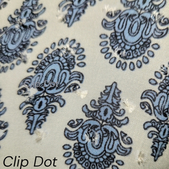 J. VALDI Women's Paisley Print Cold Shoulder Clip - Dot BLouse Size M - Picture 7 of 16